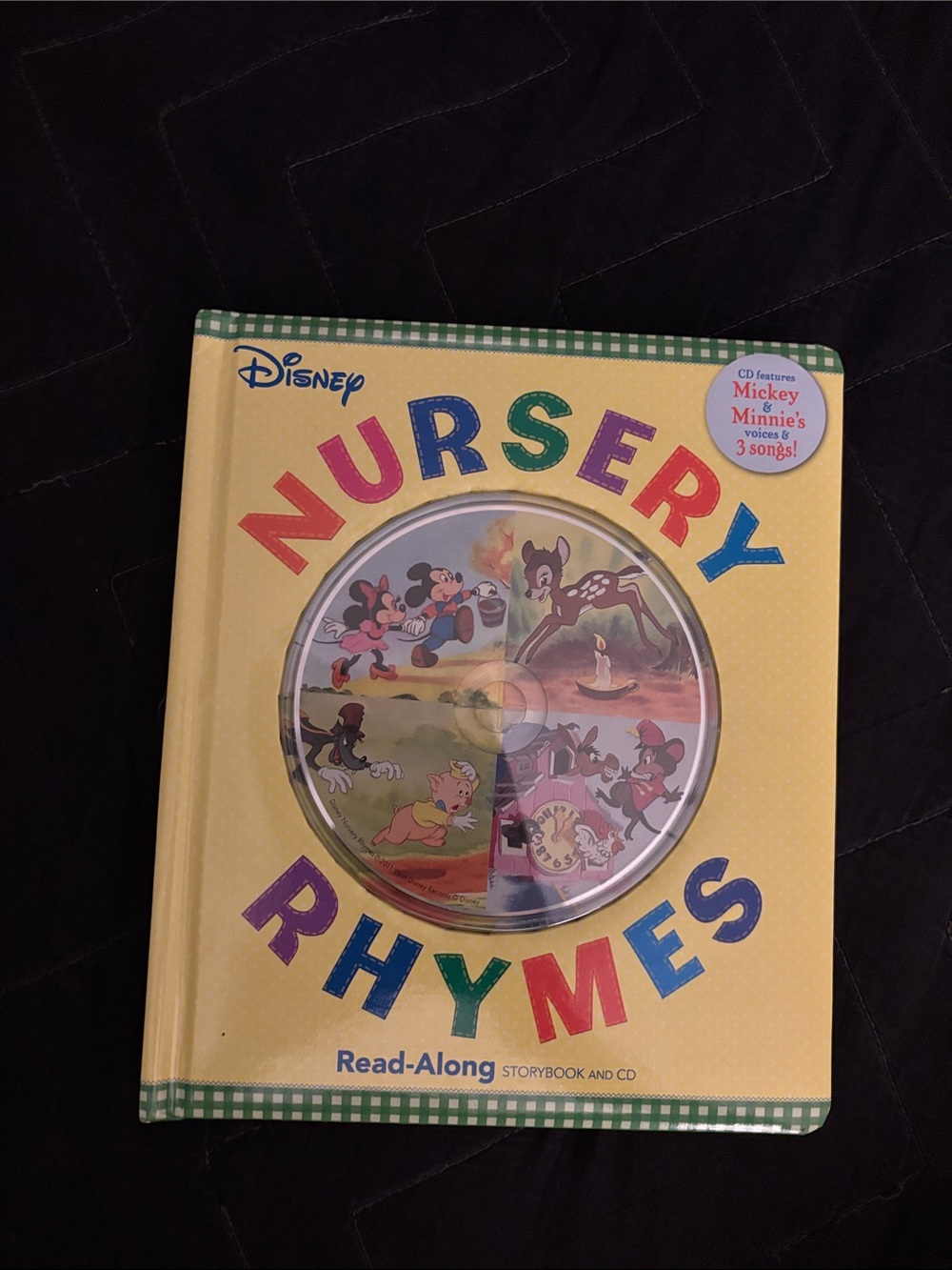 Disney Nursery Rhymes Read-Along Book and CD - Yellow